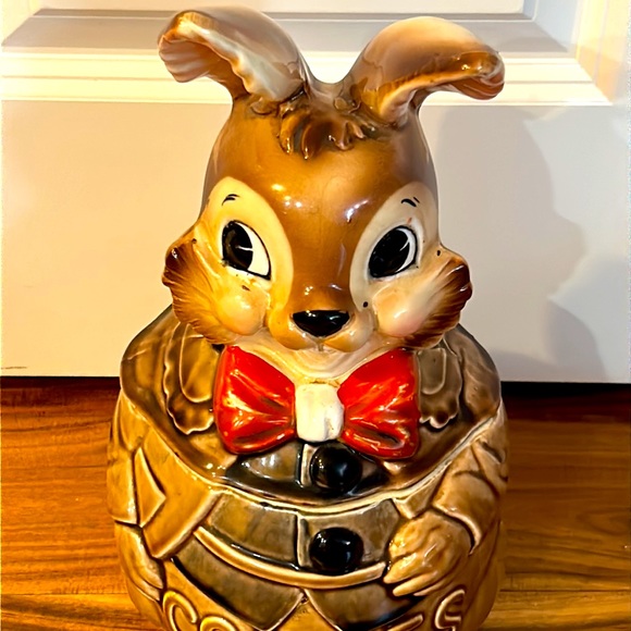 Vintage Cookie Jar Royal Sealy Peter Rabbit Bunny Cookie Jar - Picture 6 of 8